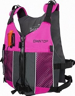 Owntop Swim Jacket Adult Youth | Hydration Pack | Dual Mesh Pockets | Attached Whistle | Ultra-Thin for Freer Movement | Kayak, Boating, Fishing, All Watersports product image