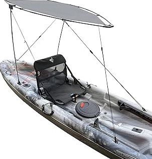 Pelican Kayak Canopy - Water Resistant - UPF 20 Sun Protection - Fits on Most Kayaks - Grey product image