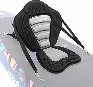 Detachable Universal Paddle-Board Seat - Adjustable Paddle Board Seat, Form-Fitting Design for All Body Sizes, Large & Small, Compatible for Kayaks, Rowboats, Fishing Boats - SereneLife SLSUPST15 product image