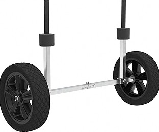 GanFindX Kayak Cart Canoe Trolley Carrier Kayak Accessories Transport Dolly with Solid Foam Wheels Detachable Frame Upright and Crossbar Terrain product image