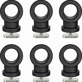 6 Pack Reinforced Nylon Kayak Track Mount Tie Down Eyelet with T-Bolt, Hold Bungee Cord Ropes Up to 0.6", Anchoring Points Scratch-Proof & Saltwater-Resistant Visit The Store product image