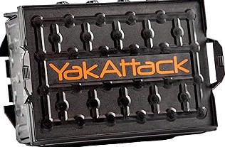 YakAttack TracPak Stackable Storage Box – Black | Kayak Fishing Gear Storage | Fits GearTrac & MightyMount | Kayak Accessories for Fishing Tackle & Tools | Compact 1 lb Weight product image