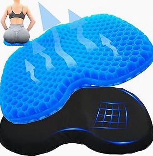 Kayak Seat Cushion - Blue Cooling Gel Kayak Accessory Removable Waterproof Cover | Comfort for Kayak Seats, Fishing, Car seat，Office Chair & Outdoor Use product image